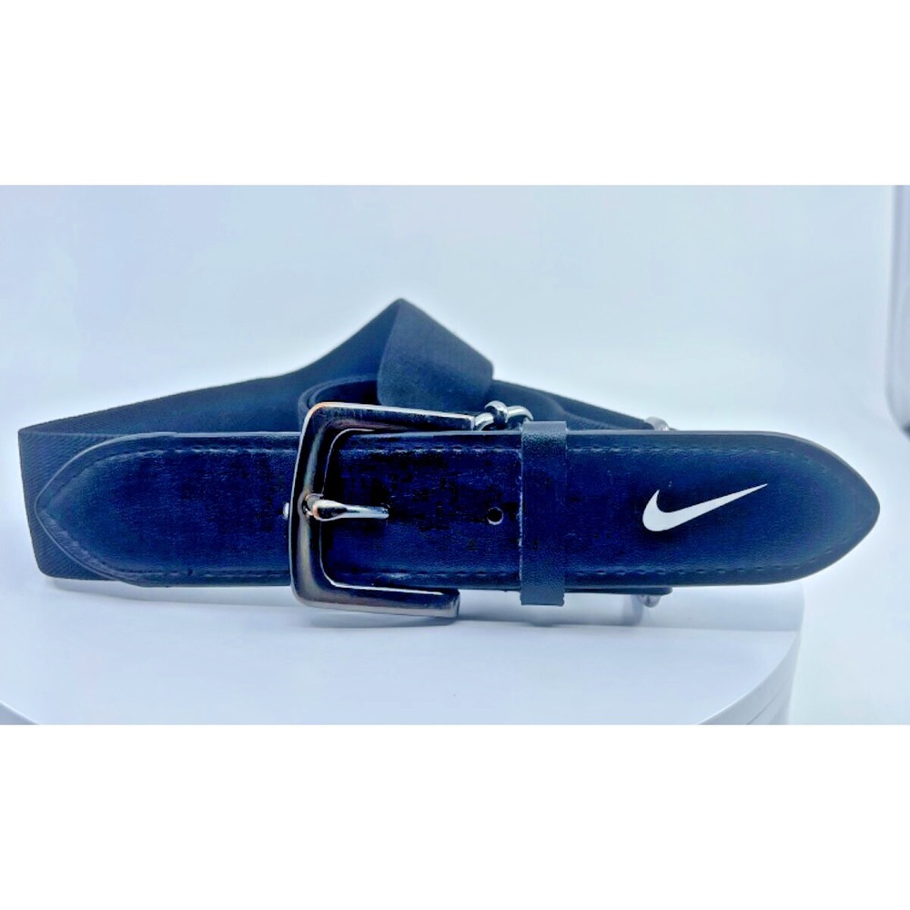 NIKE Golf Swoosh Men's Size OS Black Stretch Adjustable Belt